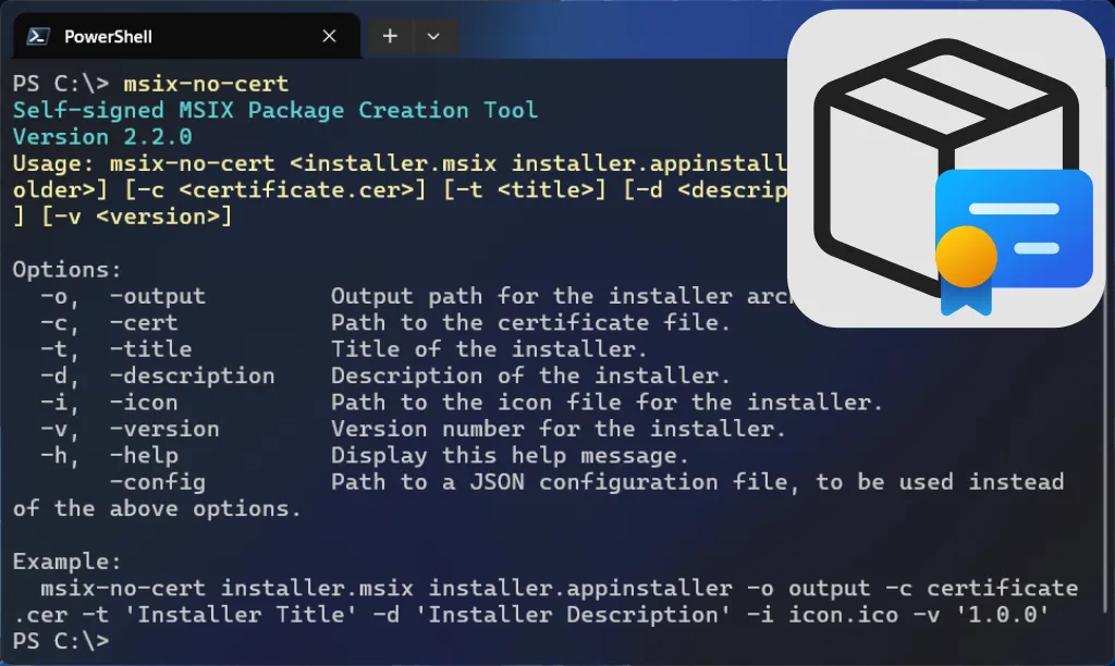 Self-signed MSIX