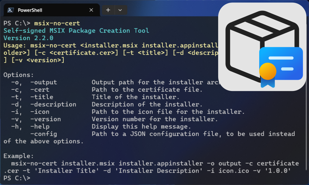 MSIX-NO-CERT icon